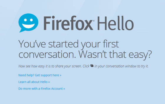 мессенджер Firefox Hello