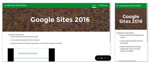 Обновление Google Sites