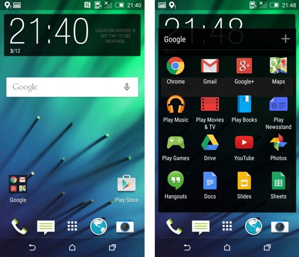 Android 5.0.1  Sense 6.0  HTC One M8