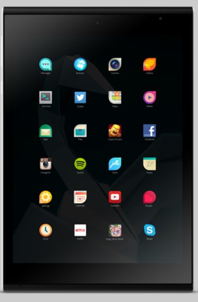 Планшет Jolla Tablet на Sailfish 2.0