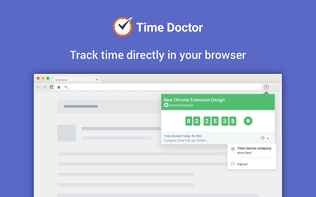Сервис учета времени Time Doctor для Chrome